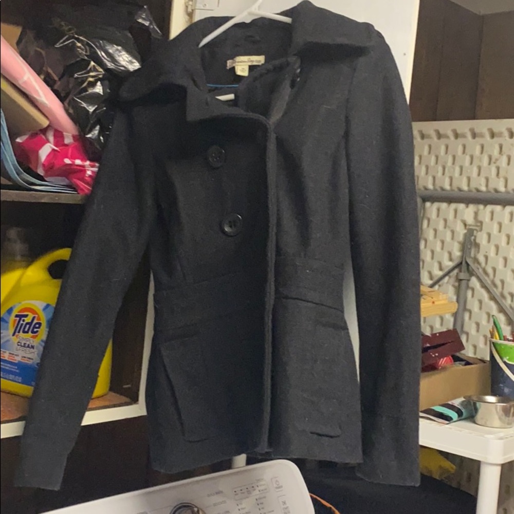 Black pea coat